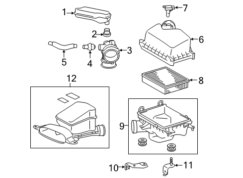 2015 Toyota Camry Hose Assembly, VENTILATI Diagram for 12260-0V050