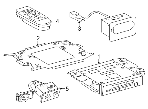 2008 Toyota Sequoia Display Assy, Television Diagram for 86680-34021-E0