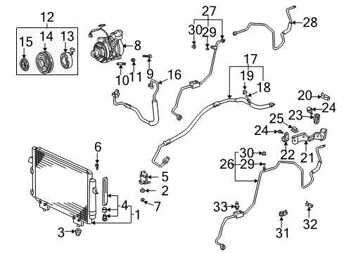 2001 Toyota RAV4 Rotor Sub-Assy, Magnet Clutch Diagram for 88412-42010