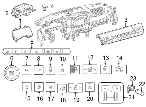 2023 Toyota Sequoia ABSORBER ASSY SET, S Diagram for 48530-8Z192