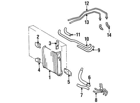 1997 Toyota Land Cruiser Trans Oil Cooler Diagram