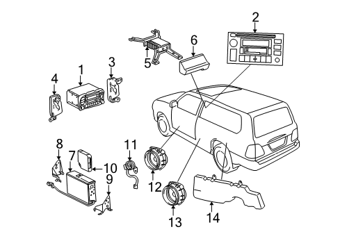 2007 Toyota Land Cruiser Sound System Diagram