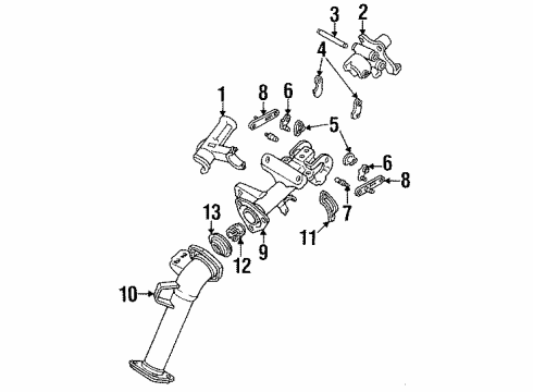 1993 Toyota Previa Housing & Components Diagram