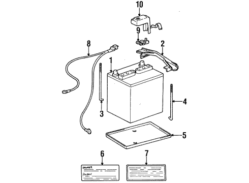 1998 Toyota Tercel Wire, Engine Diagram for 82121-1G263