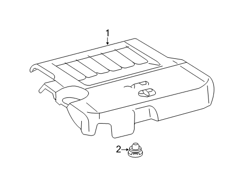 2014 Toyota Camry Engine Appearance Cover Diagram 3 - Thumbnail