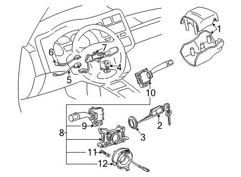 1997 Toyota RAV4 Switches Diagram 2 - Thumbnail