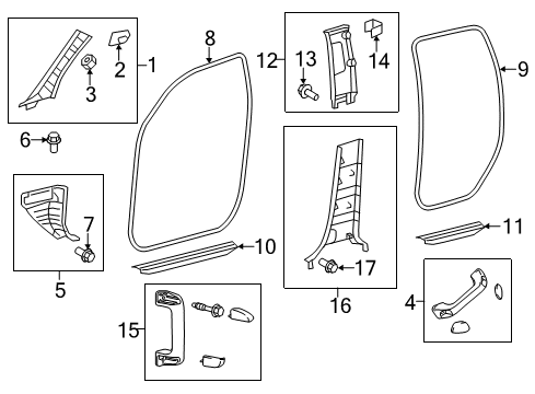 2018 Toyota Tundra Interior Trim - Cab Diagram 1 - Thumbnail