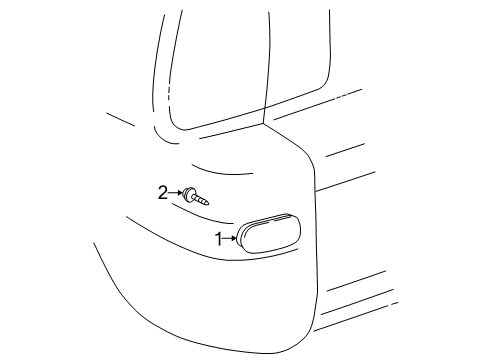 1997 Toyota RAV4 Rear Reflector Diagram