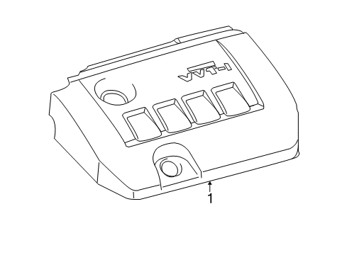 2011 Toyota Matrix Cover, Cylinder Head Diagram for 11212-0T011