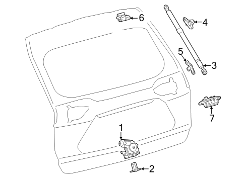 2023 Toyota bZ4X Lock & Hardware Diagram 2 - Thumbnail