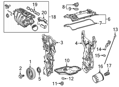 2020 Toyota Highlander Filters Diagram 3 - Thumbnail