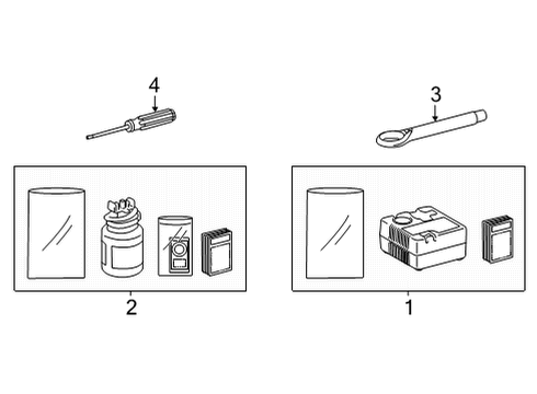 2023 Toyota Mirai Jack & Components Diagram