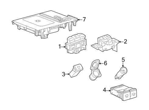 2022 Toyota Corolla Cross SWITCH ASSY, COMBINA Diagram for 84970-0A020