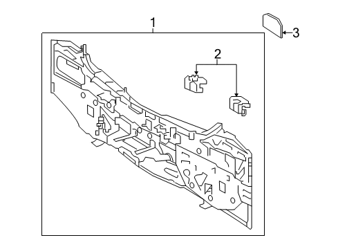 2016 Scion iM Panel Sub-Assembly, Body Diagram for 58307-12B41