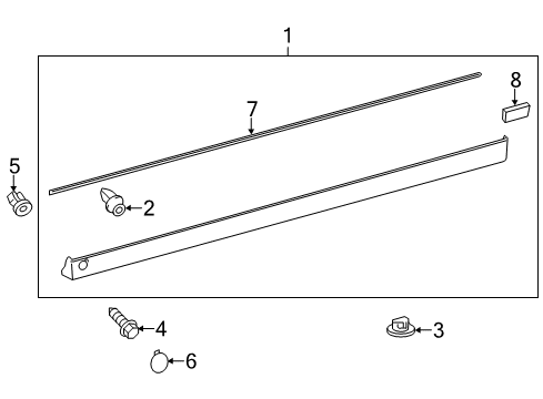 2012 Toyota Yaris MUDGUARD Sub-Assembly, S Diagram for 76901-52110-A1