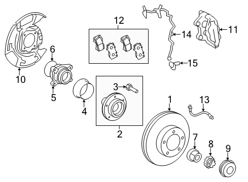 2019 Toyota Tundra Brake Components, Brakes Diagram 2 - Thumbnail