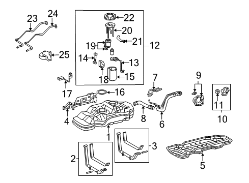 2009 Toyota Tacoma Fuel Supply Diagram