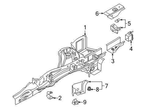 2022 Toyota GR Supra Rails & Components Diagram