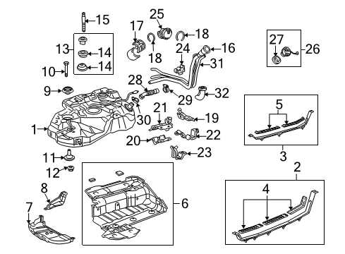 2006 Toyota Highlander Clamp, Breather Tube Diagram for 77229-48030