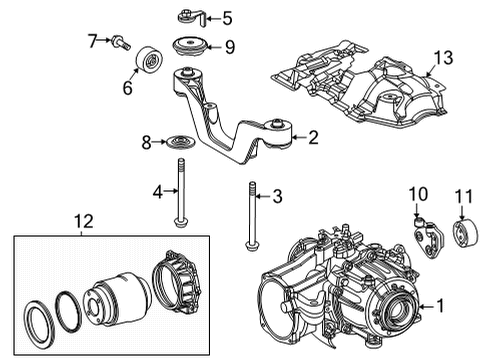 2021 Toyota Highlander Axle & Differential - Rear Diagram 3 - Thumbnail