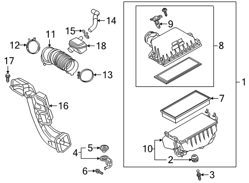 2019 Toyota RAV4 Air Intake Diagram 1 - Thumbnail