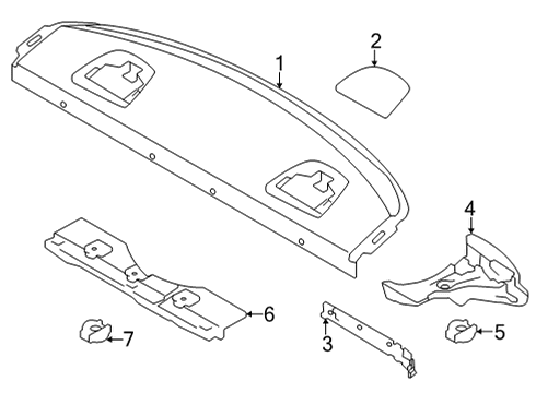 2023 Toyota GR86 Interior Trim - Rear Body Diagram 1 - Thumbnail