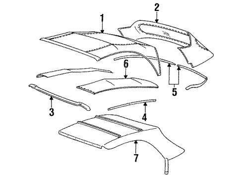 1993 Toyota Celica Retainer, Cover Assy Top Diagram for 02239-86102