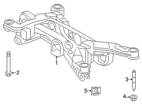 2022 Toyota Corolla Cross Suspension Mounting - Rear Diagram