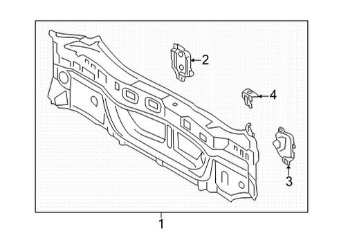 2023 Toyota Corolla Cross Rear Body Diagram