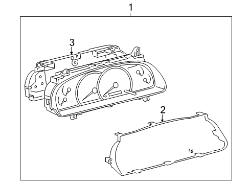 2005 Toyota Sequoia Meter Assy, Combination Diagram for 83800-0C420