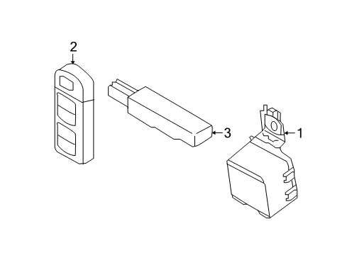 2017 Toyota Yaris iA RECEIVER ASSY, SMART Diagram for 89740-WB003