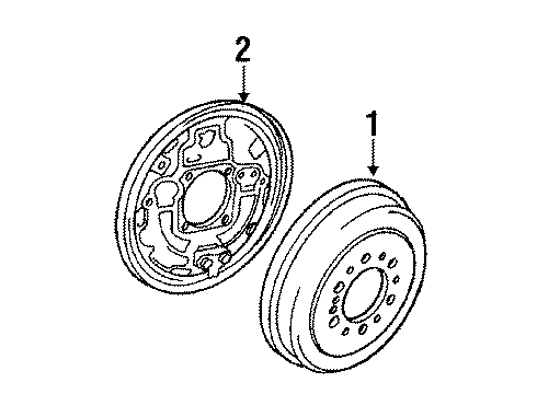 1993 Toyota 4Runner Rear Brakes Diagram