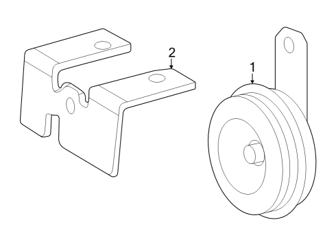 2023 Toyota bZ4X Horn Diagram