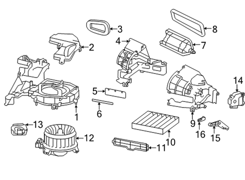 2023 Toyota GR86 Blower Motor & Fan Diagram