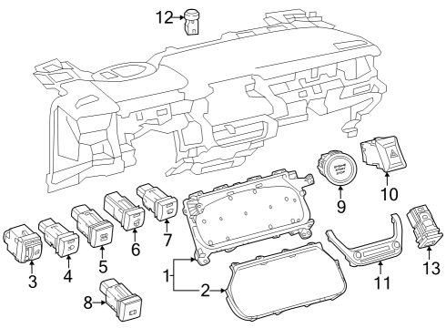 2023 Toyota GR Corolla SWITCH, STEERING HEA Diagram for 84255-16010