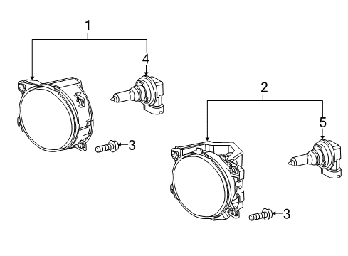 2013 Toyota RAV4 Lamp Assembly, Fog, LH Diagram for 81220-60120