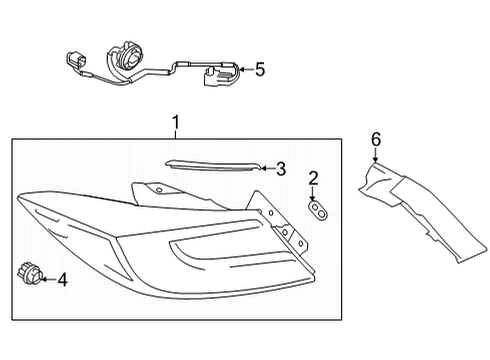 2022 Toyota GR86 LENS & BODY COMPLLH Diagram for SU003-11321