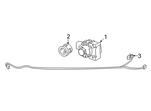 2014 Toyota 4Runner Electrical Components - Front Bumper Diagram