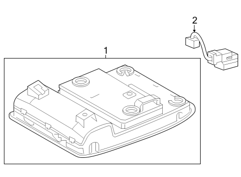 2023 Toyota Corolla Cross LAMP ASSY, MAP Diagram for 81260-0A290-C0