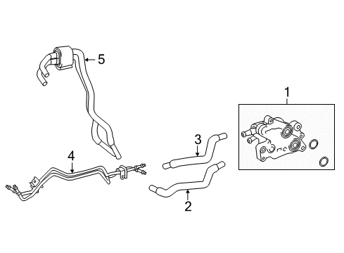 2011 Toyota Sequoia Hose Assembly, TRANSMISS Diagram for 32930-0C010