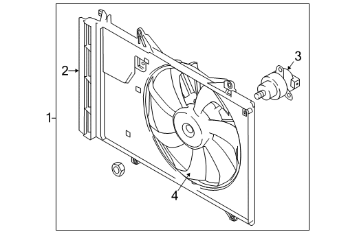 2020 Toyota Yaris Cooling System, Radiator, Water Pump, Cooling Fan Diagram 1 - Thumbnail