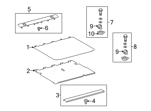 2022 Toyota 4Runner Board Sub-Assembly, Rr F Diagram for 58401-35061-C3