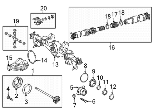 2024 Toyota Tundra Axle & Differential - Rear Diagram