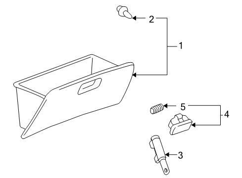 2005 Toyota Corolla Glove Box Diagram