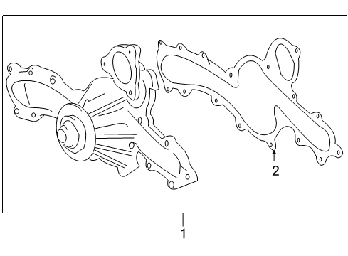 2017 Toyota 4Runner Water Pump Diagram