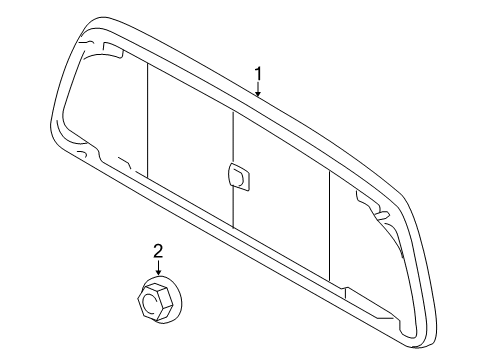 2007 Toyota Tacoma Back Glass Diagram 2 - Thumbnail