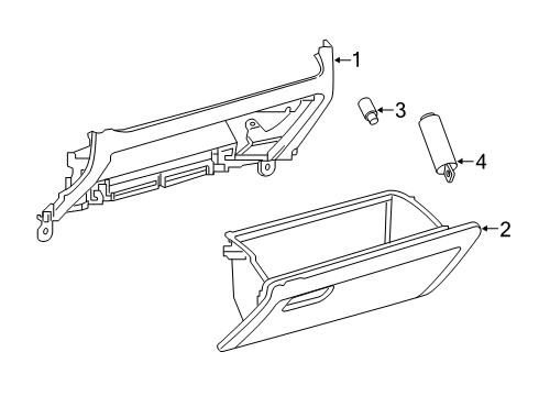 2020 Toyota RAV4 Glove Box Diagram 2 - Thumbnail