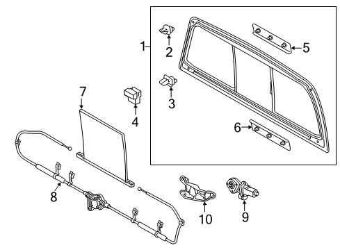 2012 Toyota Tundra Back Glass & Hardware, Reveal Moldings Diagram 3 - Thumbnail