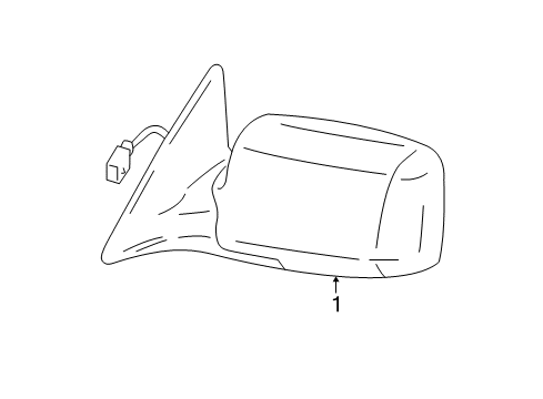 2001 Toyota Solara Mirror Assembly, Outer R Diagram for 87910-AA903