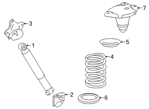 2021 Toyota Sienna Shocks & Components - Rear Diagram 2 - Thumbnail